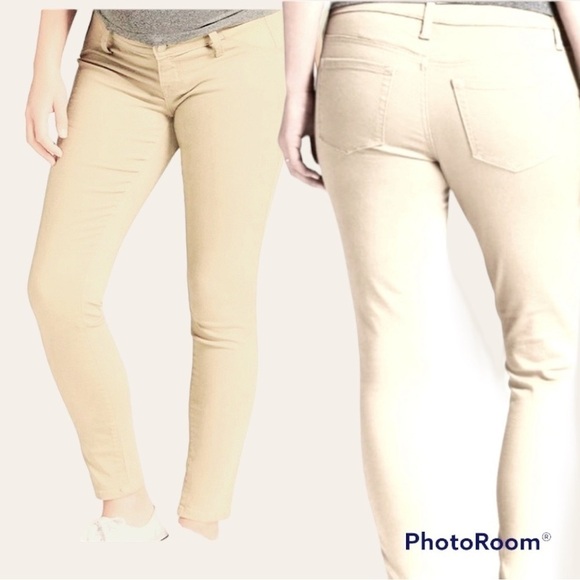 Nwt Isabela Maternity Cream Expandable Panels Jeans 12 - Picture 7 of 7